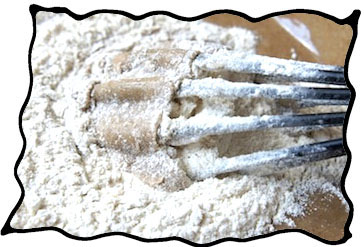 Folding in flour