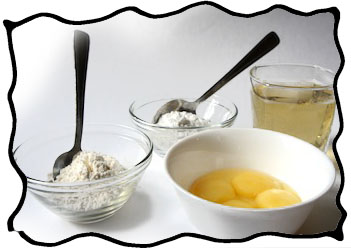 Champagne custard ingredients