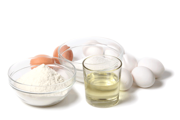 Basic chiffon cake ingredients