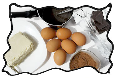 Flourless chocolate cake ingredients