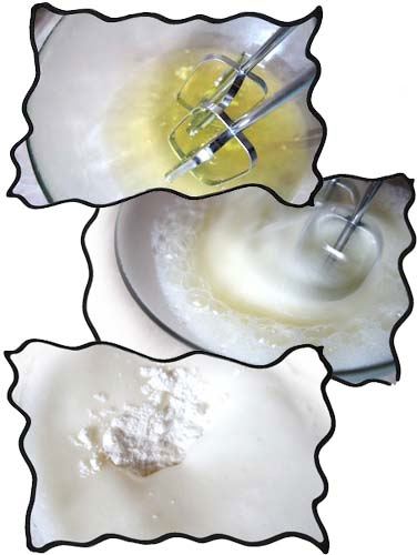 Separating egg whites from yolks and whisking