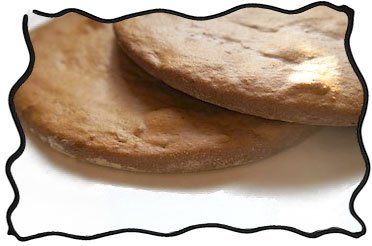 Baked caramel cake layers