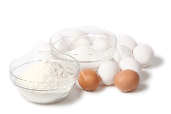 Basic sponge cake ingredients